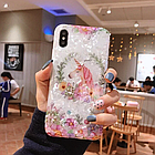 Чохол з малюнком (принтом) Blood of Jelly Cute case для iPhone X/iPhone Xs (flamingo with hat), фото 2