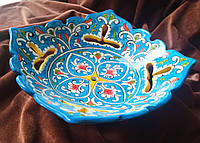 Тарелка для фруктов, сладостей узбекских мастеров. (0250)