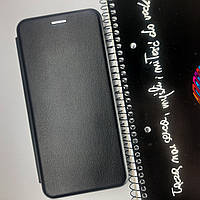 Чехол кожаный книжка черный с визитницей для Realme C25Y / Чехол книжка на телефон реалми ц25у