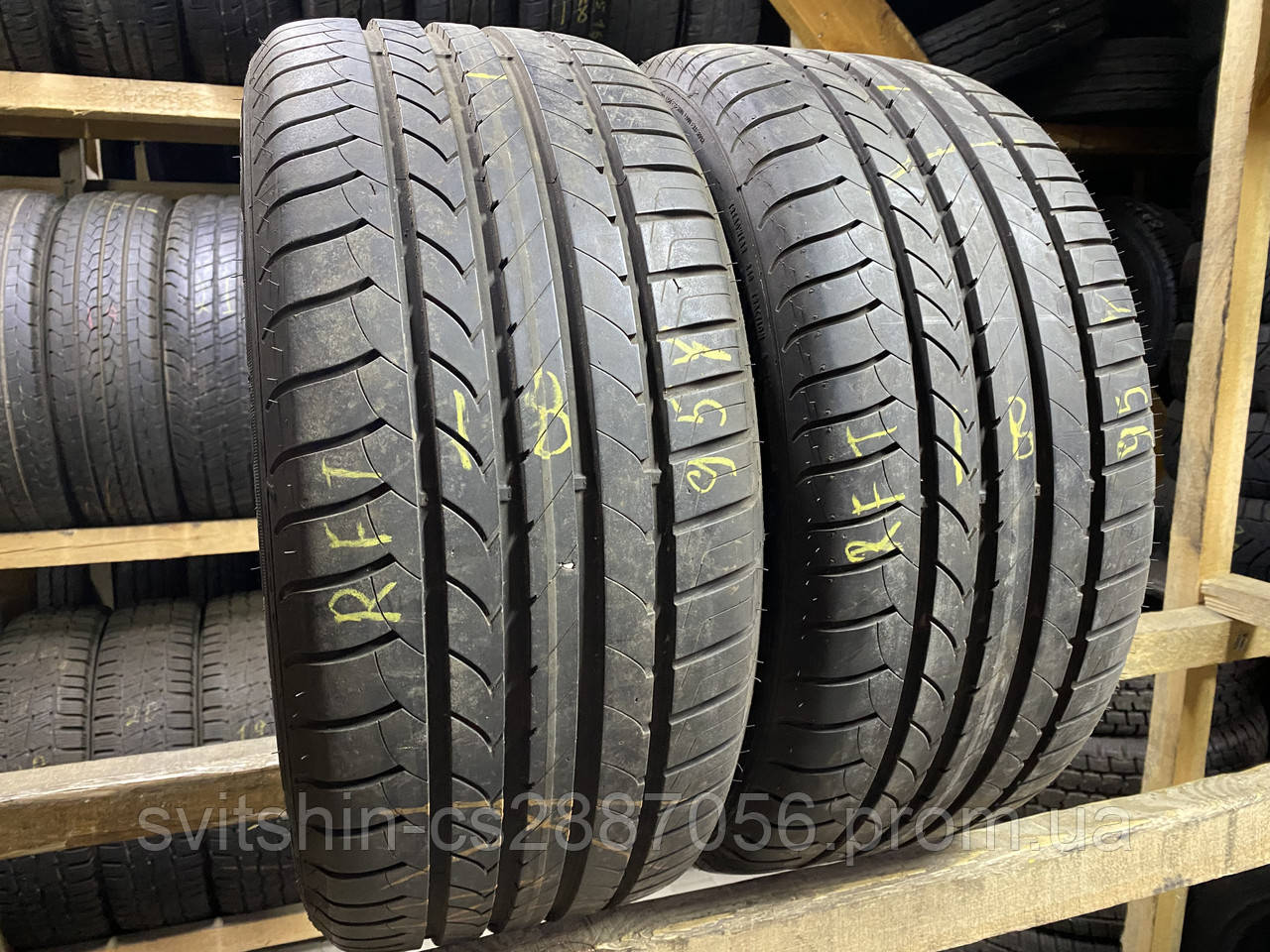 Літні шини 255/40R18 Goodyear EfficientGrip RFT 7мм 18рік, фото 1