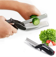 Умный универсальный кухонный нож и кухонные ножницы 2в1 Clever Cutter Frico FRU-008