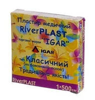 Пластир медичний IGAR RiverPlast на тканинній основі (бавовна) 1 см х 500 см