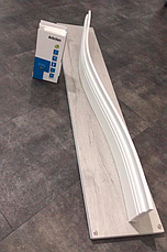 Гнучкий плінтус для підлоги Arbiton, колекція: STIQ. Колір: білий s0820. В: 80 мм, Ш: 10 мм, Д: 2200 мм, фото 2