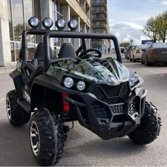 Дитячий електромобіль двомісний Баггі (4 мотори по 45W, 2 акб, USB, Blue-MP3) Bambi