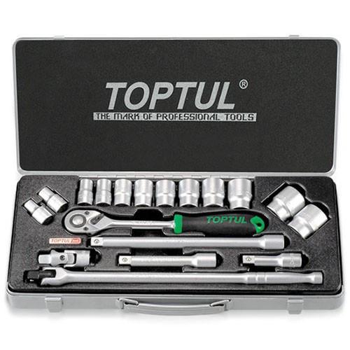 Набір торцевих головок 1/2" 10-32мм з тріскачкою 18од TOPTUL GCAD1802