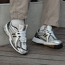 Кросівки New Balance 1906R White Grey Black / Нью Беланс 1906Р Білі з Сірим та Чорним, фото 3