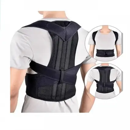 Грудопоясничний коректор правильної постави Back Pain Need Help р-р M, Бандаж для вирівнювання спини, фото 1
