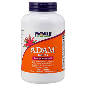 Mультивітаміни для чоловіків Now Foods Adam Superior Men's Multi 120 tabs