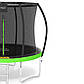 Батут із внутрішньою сіткою 4FIZJO Premium 8FT 252 см 4FJ0364 Black/Green, фото 6