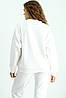 Костюм жіночий з оверсайз світшот і спортивні штани турецька тринитка колір білий, фото 2
