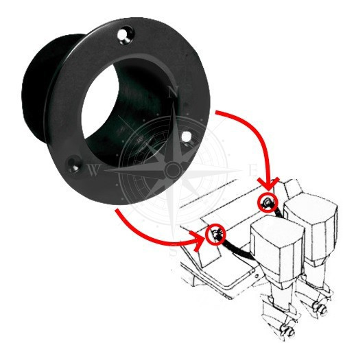 З`єднувач гофри Osculati, чорний (16.104.41), фото 1