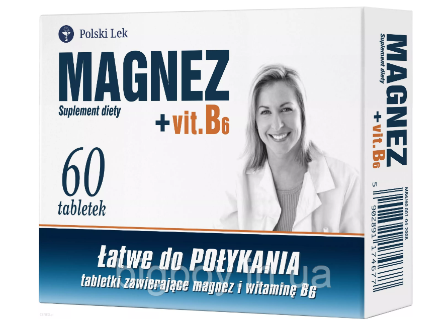 Magnesium + B6(Магній+б6) 60 таблеток