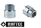 Подовжувач латунний 10 мм RAFTEC (1/2") хром UHL0110, фото 2