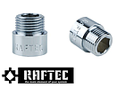 Подовжувач латунний 80 мм RAFTEC (1/2") хром UHL0180, фото 3