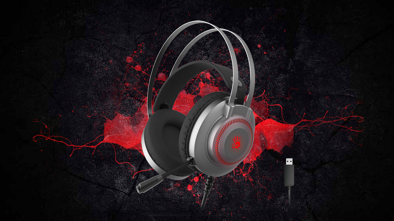 Гарнітура A4Tech Bloody J200S Silver/Grey