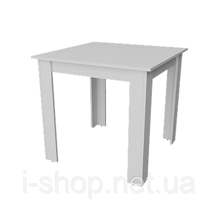 Стіл обідній Неман ЮТА 0.8 Білий, фото 1