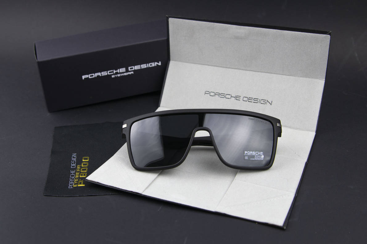 Окуляри чоловічі сонцезахисні Porsche Design поляризаційні (арт. p710) чорні матові, фото 1