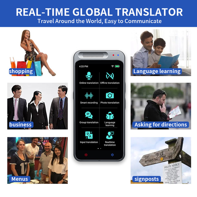 Электронный переводчик Translator Machine Z6, Голосовой перевод 138 ...