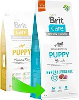 Сухий корм для цуценят всіх порід Brit Care Puppy Lamb & Rice 12 кг (ягня та рис)