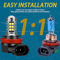 Світлодіодна лампа LED H11 / H8 с лінзою 27 SMD 3030, фото 4