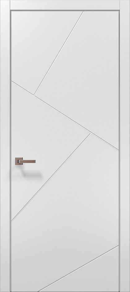 Двері міжкімнатні Полотно, серія STYLE (ST 05) Білий матовий