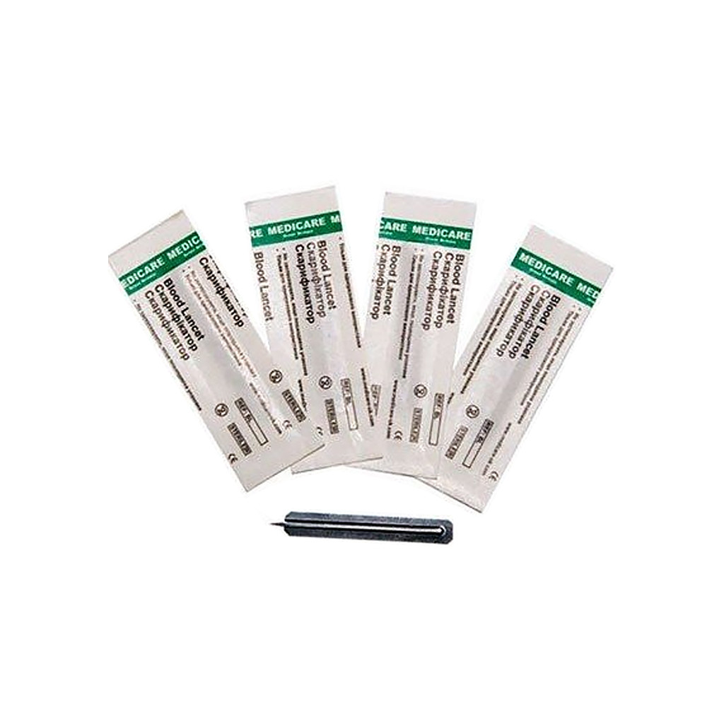 Скарифікатор (ланцет) сталевий, стерильний (200 шт/уп)