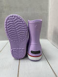 Дитячі чобітки для дівчинки бузкові легкі з EVA піни  24 - 28, фото 6
