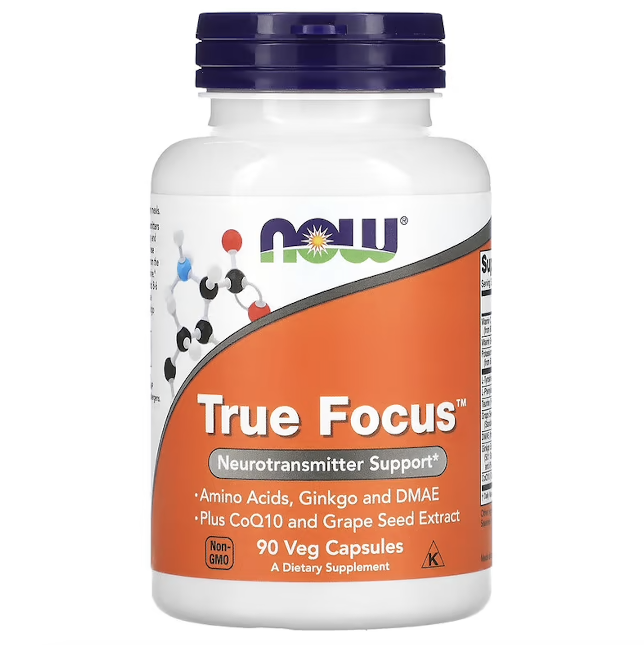 NOW Foods, True Focus, 90 рослинних капсул