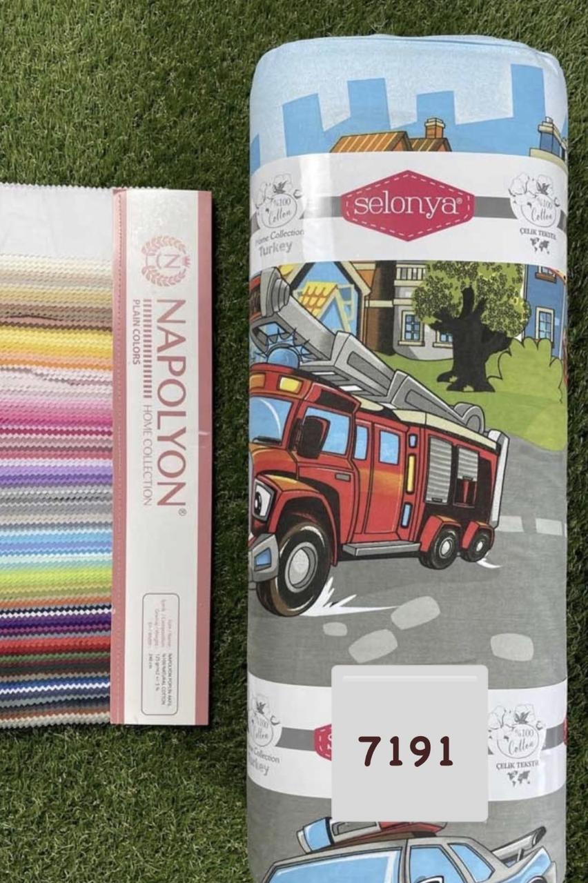 Тканина Ранфорс, Дитячий Принт хлопчик. Туреччина, ширина 240 см, фото 1