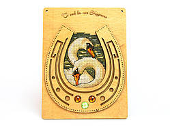 Набір для вишивки на дерев’яній основі ТМ Embroidery Craft Закохані лебеді K2S-014