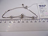 Срібний браслет, регулюється розмір 16,5 + 4 см, фото 3