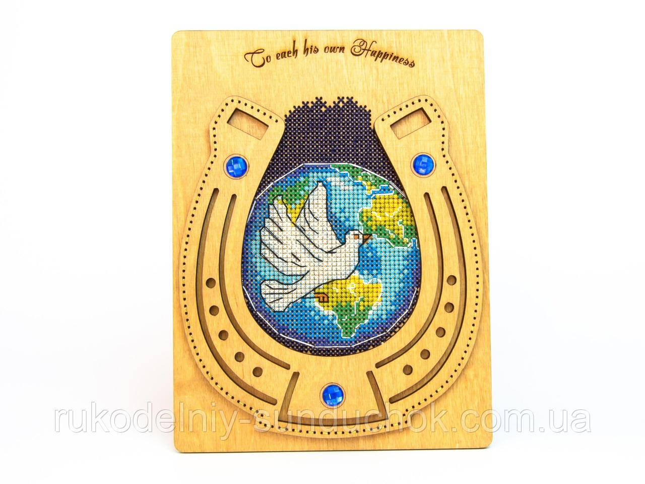 Набір для вишивки на дерев’яній основі ТМ Embroidery Craft Голуб Миру K2S-013