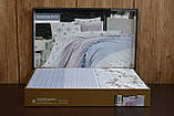 Комплект постільної білизни ранфорс 200 х 220 TM Eva Туреччина Harmony Mavi, фото 2