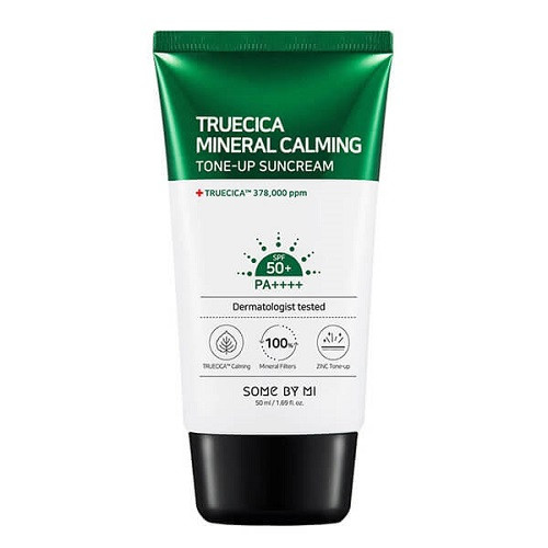 Some By Mi Truecica Mineral Calming Tone-Up Suncream SPF50 Заспокійливий сонцезахисний крем, 50 мл