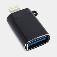 OTG перехідник RS060/YHL-T3 Lightning to USB, передавання файлів, чорний