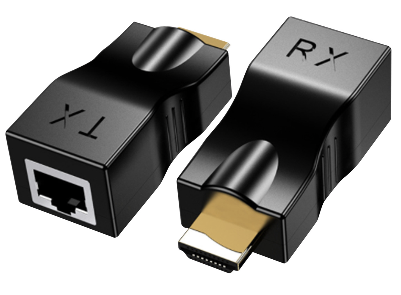 Подовжувач HDMI до 30 м по крученій парі UTP RJ45 — пара (2 штуки)