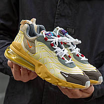 Кросівки Nike Air Max 270 Travis Scott Beige Yellow / Найк Аїр Макс 270 Тревіс Скотт Бежеві з Жовтим, фото 4
