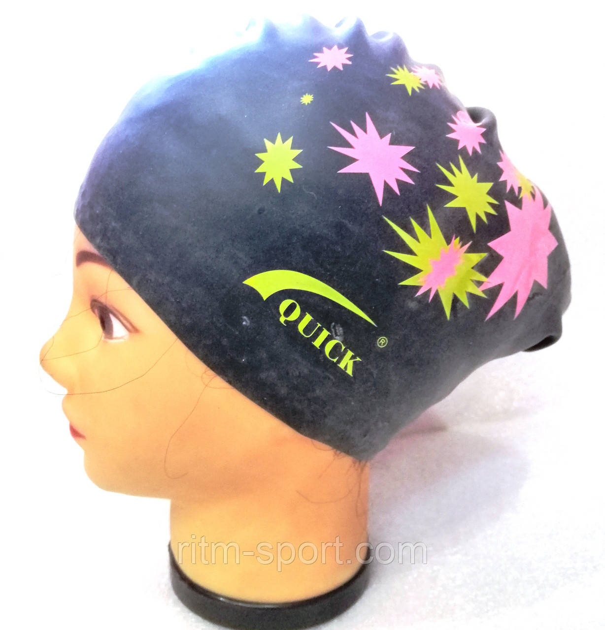 Шапка для плавання для довгого волосся (силіконова)