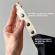 Фартух чоловічий кухонний з прикольним написом "Жарю не тільки м'ясо" (чорний), фото 3