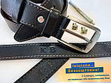 Ремінь чорний шкіряний жіночий Вестерн, ширина 3,5 см, фото 9
