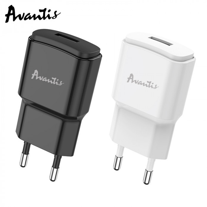 Мережевий зарядний пристрій Avantis A480 Orion (1USB/2.1A)- чорний