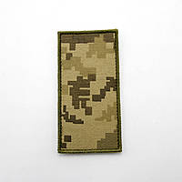 Вышитый Погон Солдат ЗСУ 5х10 см, качественный военный Шеврон пиксель, армейский погон ЗСУ