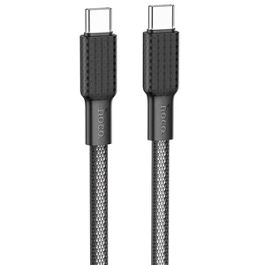Кабель Hoco X69 Pisces Cable Type-C to Type-C 3A 1m Black - White