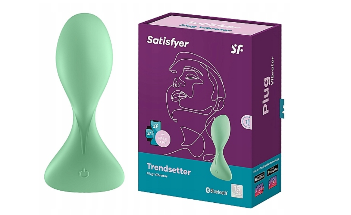 Багатофункціональний вібратор Satisfyer Trendsetter Connect App зелений, фото 1