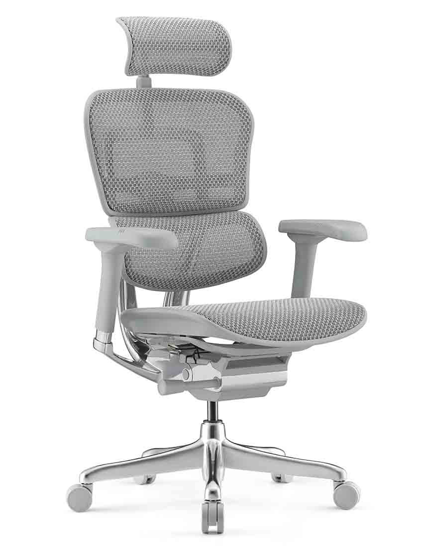 Крісло комп'ютерне Enrandnepr ERGOHUMAN ELITE 2 GREY T-168-B2 Сітка