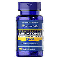 Мелатонин, Гормон Сна, Puritan's Pride, Melatonin 5 мг 60 softgels