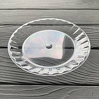 Тарілка 160 мм склоподібна прозора (10шт/уп|1200шт/ящ)