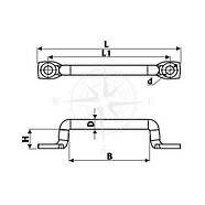 Обушок палубний Osculati 40мм (06.704.40), фото 2