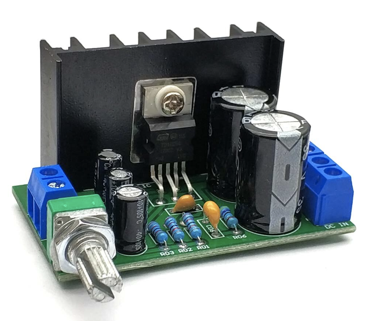 Аудіо підсилювач TDA2050 моно 1.0, 1x100Вт, 5-24В, підсилювач потужності звуку