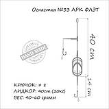 Оснастка коропова ORANGE #33 Arc Flat Metod Leadcore, для бойла, 50 г, у пап. 1 шт. (3KB1605), фото 4